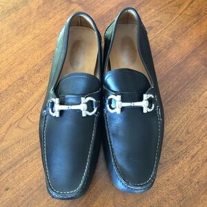 Ferragamo Horse Bit Driving Loafers - Size 12